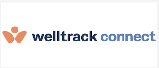 WellTrack Connect logo with an orange butterfly-like icon.